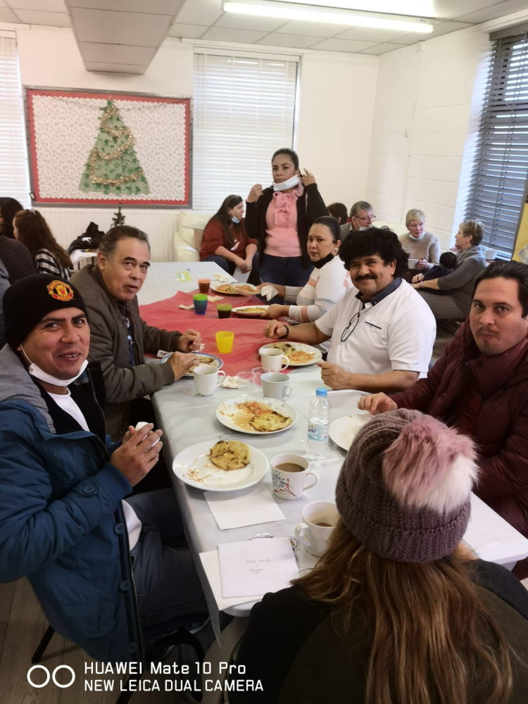 fellowship meal at newbold community church 12th dec 2021