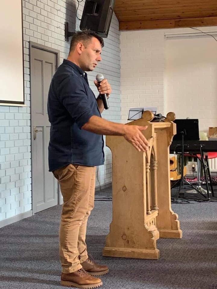 wayne preaching at newbold community church